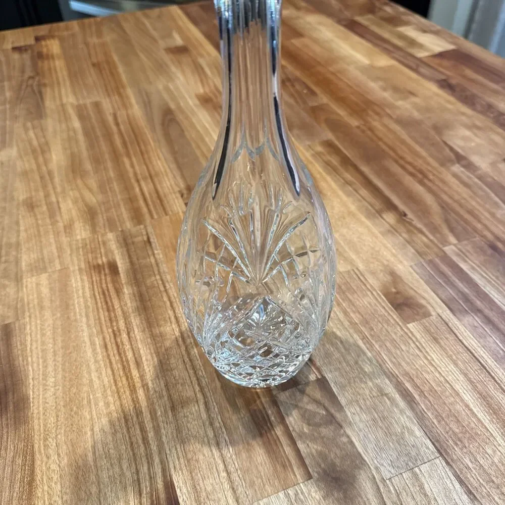Vintage Gorham Cherrywood Crystal Decanter and Stopper 15 inches Tall